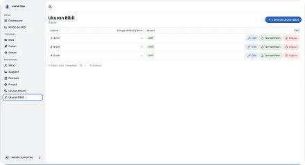 Web Sistem Informasi Panen Ikan